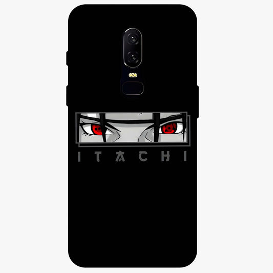 Scarlet Gaze Dominance Glass Case showing flat back view with striking red themed artwork and glossy glass finish.