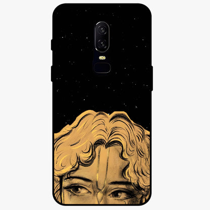 Shri Krishna Art Glass Case showing flat back view with devotional Krishna artwork and glossy glass finish.