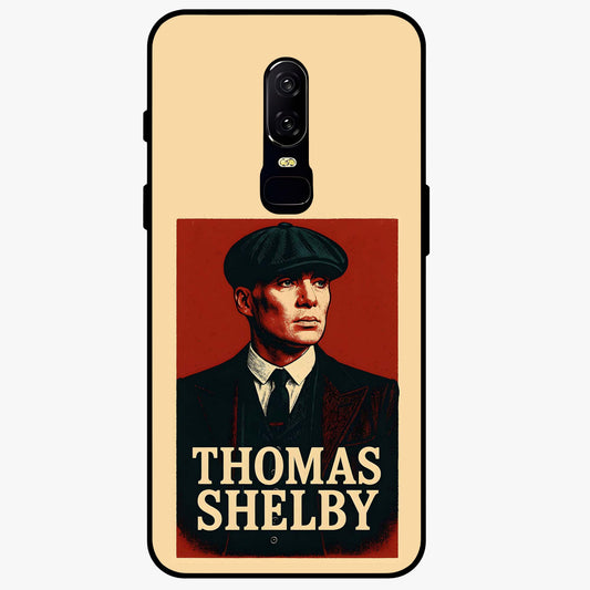 Vintage Mafia Authority Glass Case showing flat back view with bold vintage mafia inspired artwork and glossy glass finish.