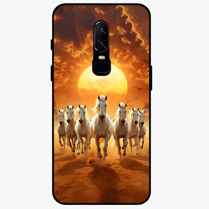 Wild Sunset Majesty Glass Case showing flat back view with majestic sunset landscape artwork and glossy glass finish.