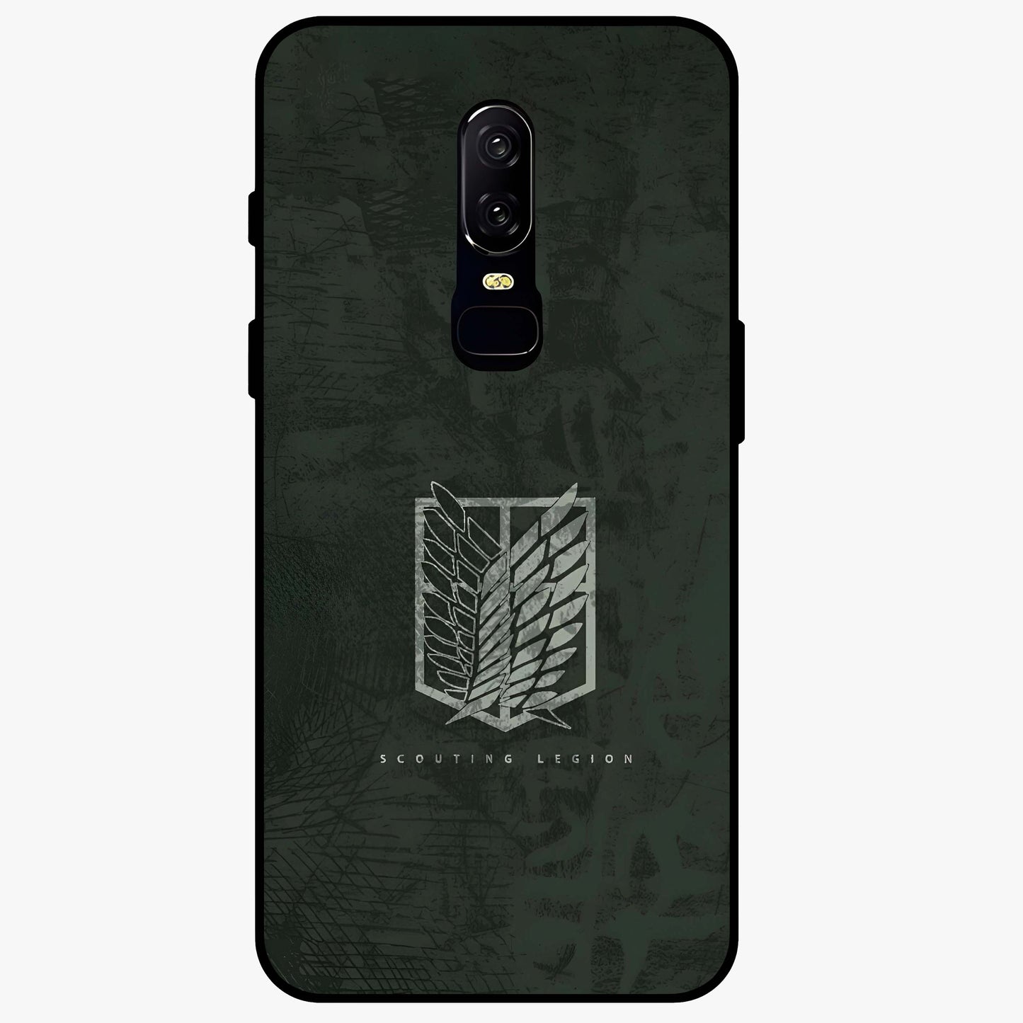 Wings Of Freedom Glass Case showing flat back view with symbolic wings artwork and glossy glass finish.