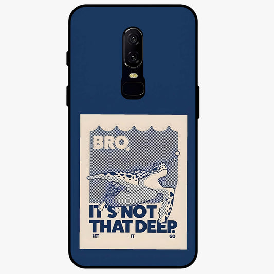 Worry Less Swim Glass Case showing flat back view with playful motivational artwork and glossy glass finish.