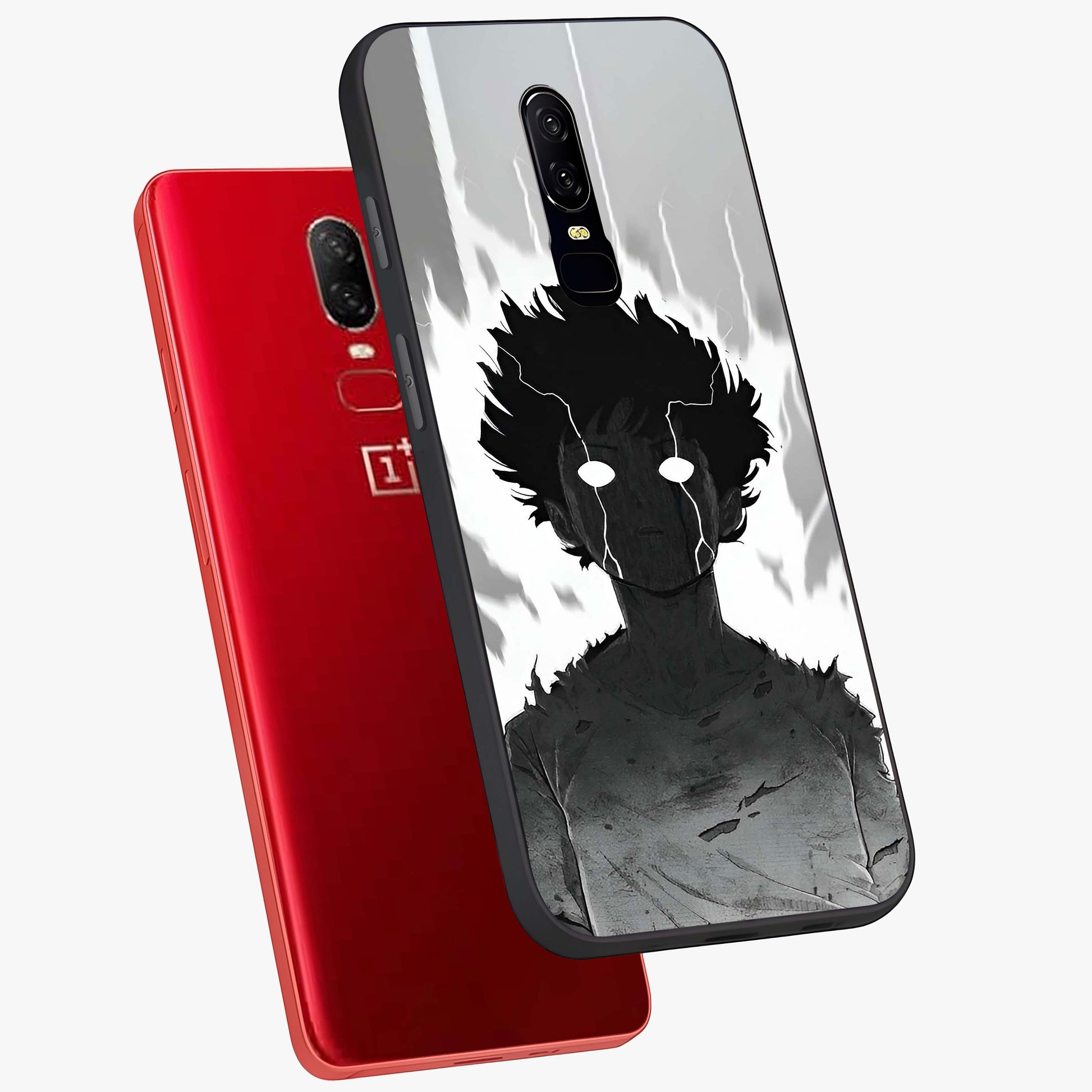 Awakened Inner Rage Glass Case displayed in angled mockup highlighting powerful graphic design and bold artistic theme.