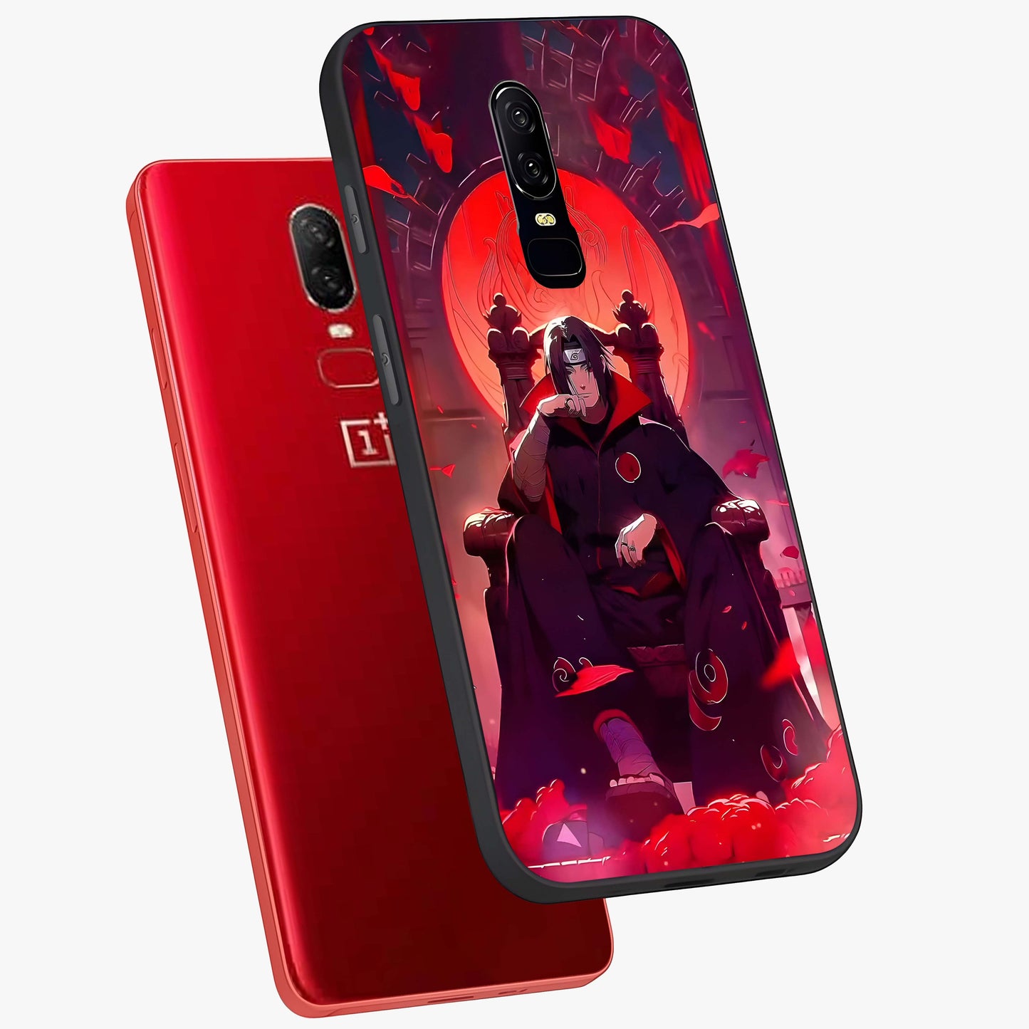 Blood Moon Sovereign Glass Case displayed in angled mockup highlighting dark celestial moon design and dramatic theme.