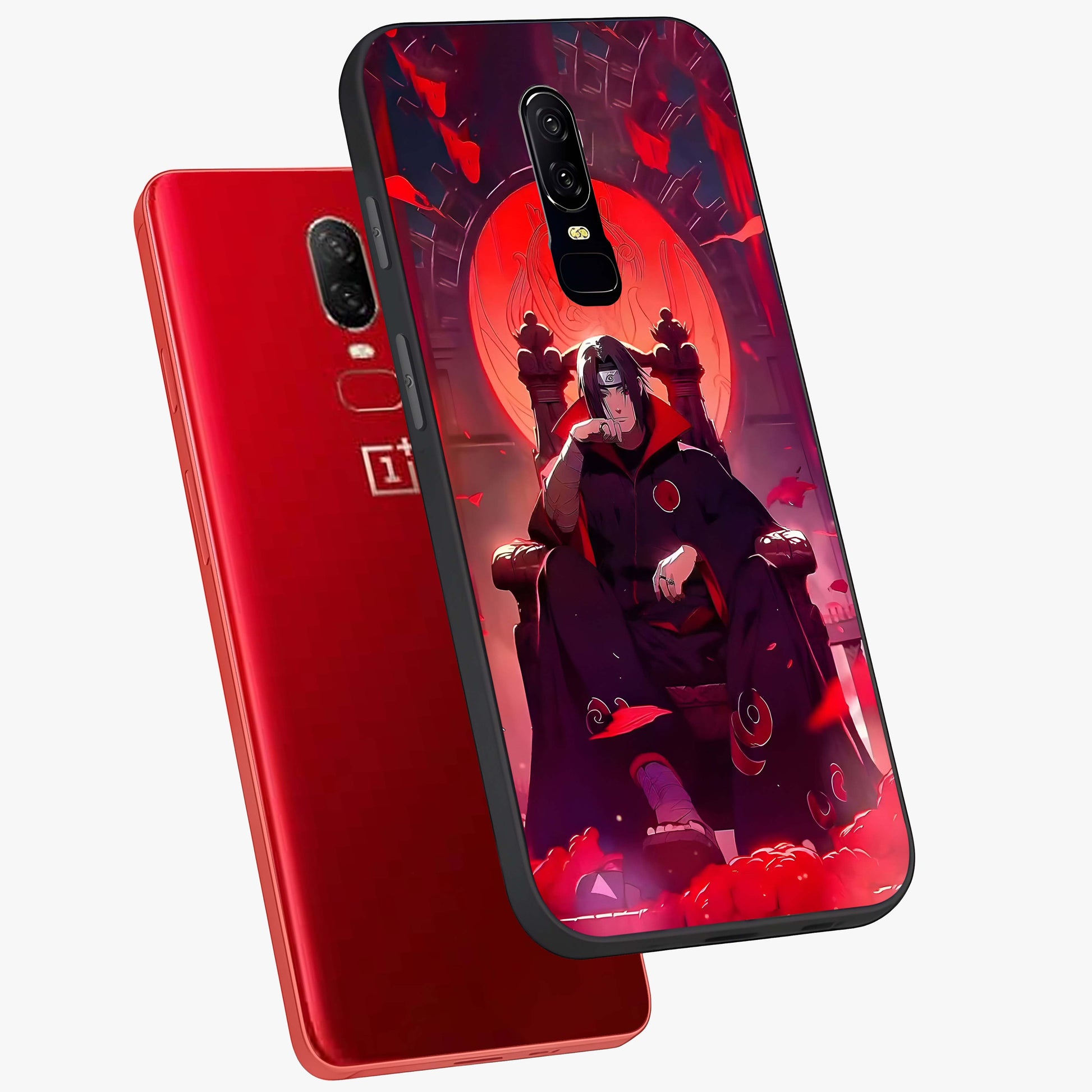 Blood Moon Sovereign Glass Case displayed in angled mockup highlighting dark celestial moon design and dramatic theme.