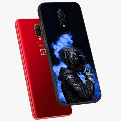 Cyber Sentinel Protocol Glass Case displayed in angled mockup highlighting digital cyber design with sci-fi aesthetic style.