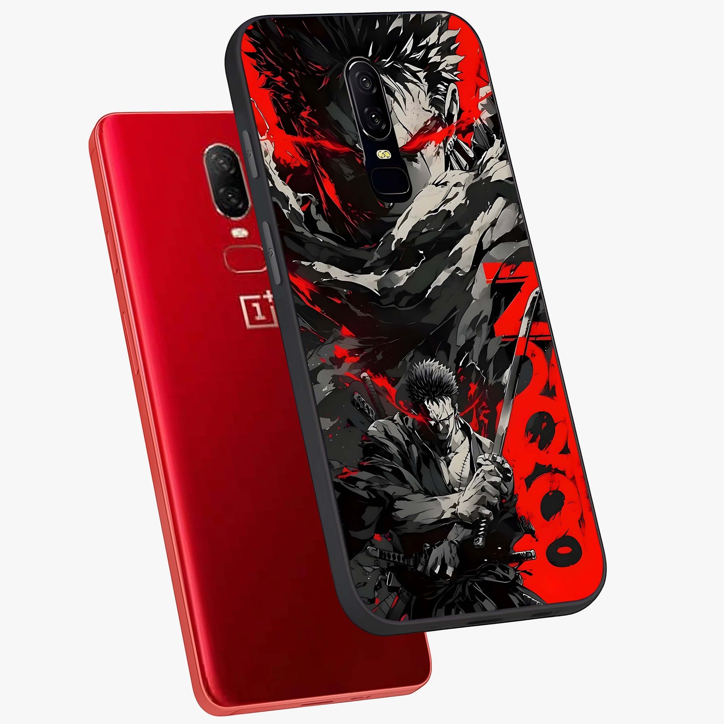 Demon Sword Resolve Glass Case displayed in angled mockup highlighting powerful demon sword illustration with dark fantasy aesthetic.