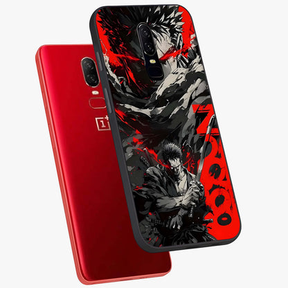 Demon Sword Resolve Glass Case displayed in angled mockup highlighting powerful demon sword illustration with dark fantasy aesthetic.