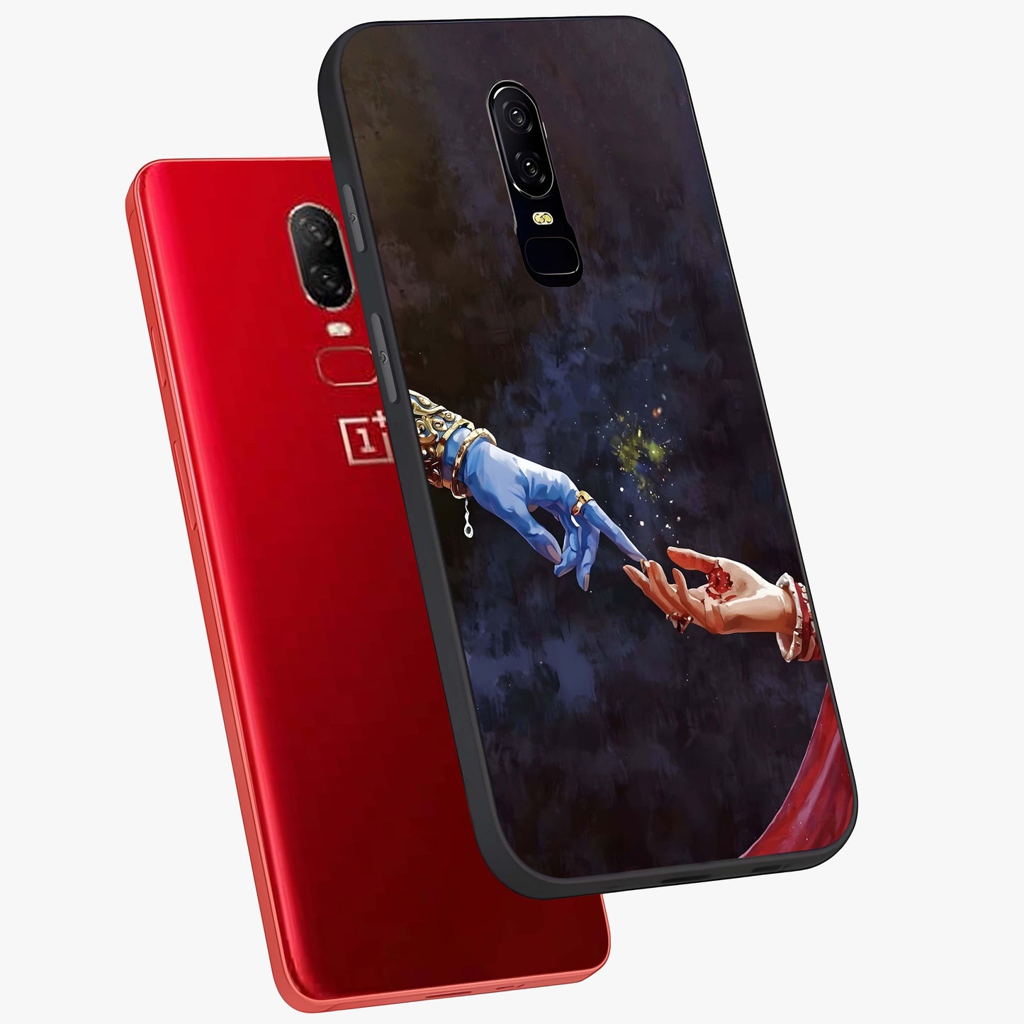 Divine Touch Eternal Glass Case displayed in angled mockup highlighting elegant divine inspired design with calm aesthetic style.