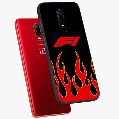 Fire F11 Glass Case displayed in angled mockup highlighting bold fire inspired graphic with energetic aesthetic style.