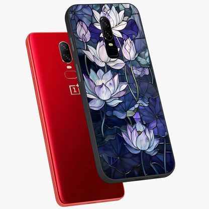 Gloss Petal Rush Glass Case displayed in angled mockup highlighting vibrant petal design with elegant floral aesthetic.