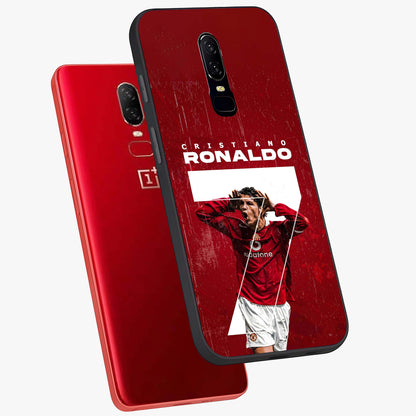 Goal Celebration Legacy Glass Case displayed in angled mockup highlighting energetic sports celebration design with bold athletic theme.