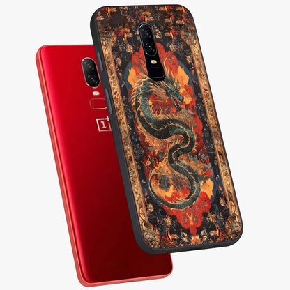 Inferno Dragon Soul Glass Case displayed in angled mockup highlighting powerful dragon illustration with inferno aesthetic.