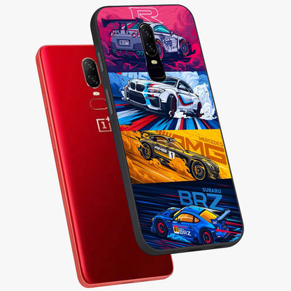 JDM Sports Car Glass Case displayed in angled mockup highlighting sleek Japanese racing car design with automotive aesthetic.