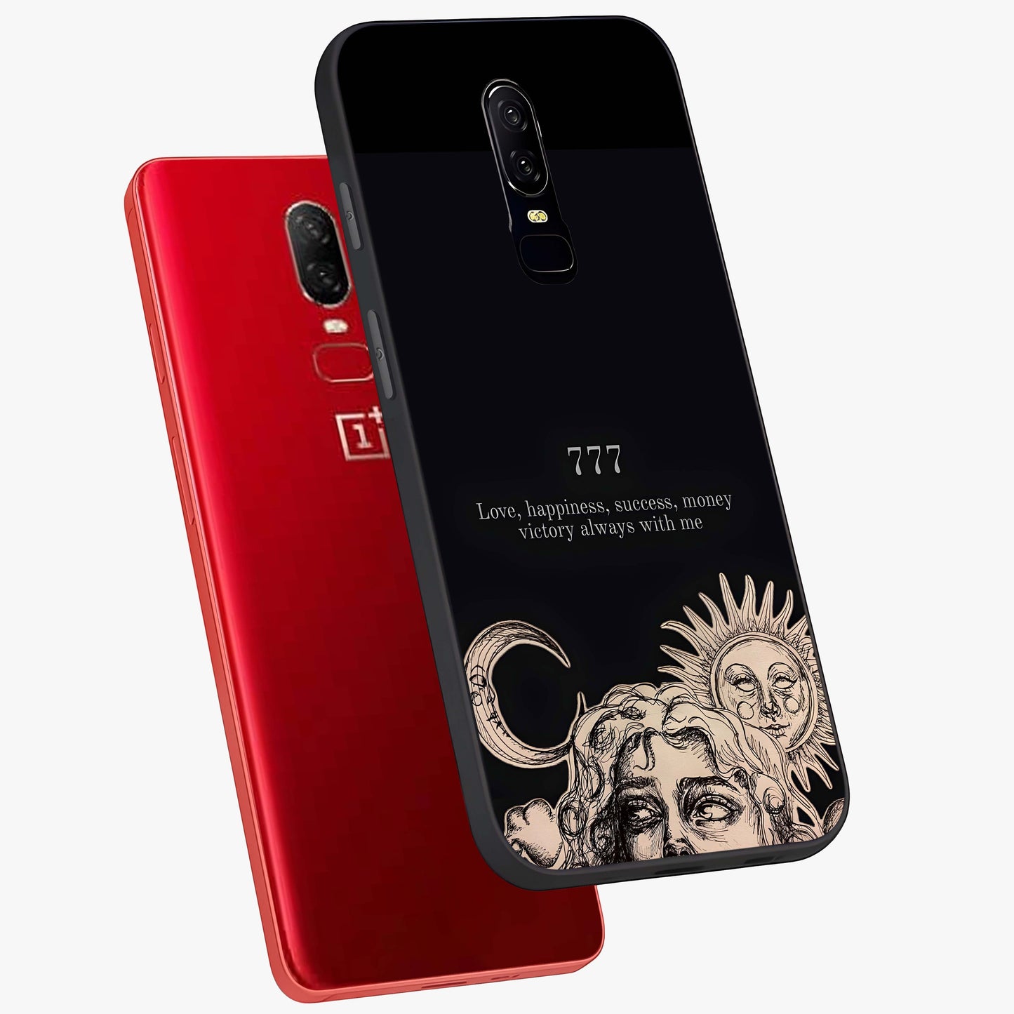 Mystic Victory Aura Glass Case displayed in angled mockup highlighting energetic aura design with bold mystical aesthetic.