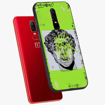 Neo Graffiti Rebellion Glass Case displayed in angled mockup highlighting urban street art design with rebellious aesthetic.