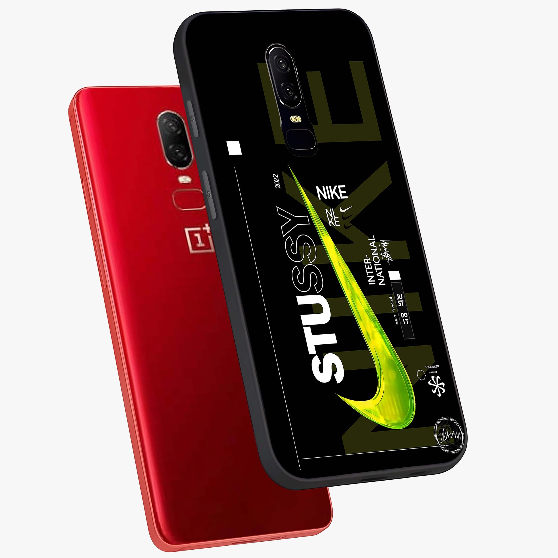Neon Street Edition Glass Case displayed in angled mockup highlighting vibrant urban design with bold street aesthetic.