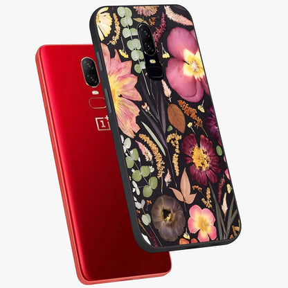 Petal Dream Tapestry Glass Case displayed in angled mockup highlighting decorative petal pattern with elegant botanical aesthetic.