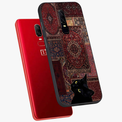Regal Magic Cat Apple Glass Case displayed in angled mockup highlighting whimsical feline design with fantasy aesthetic.