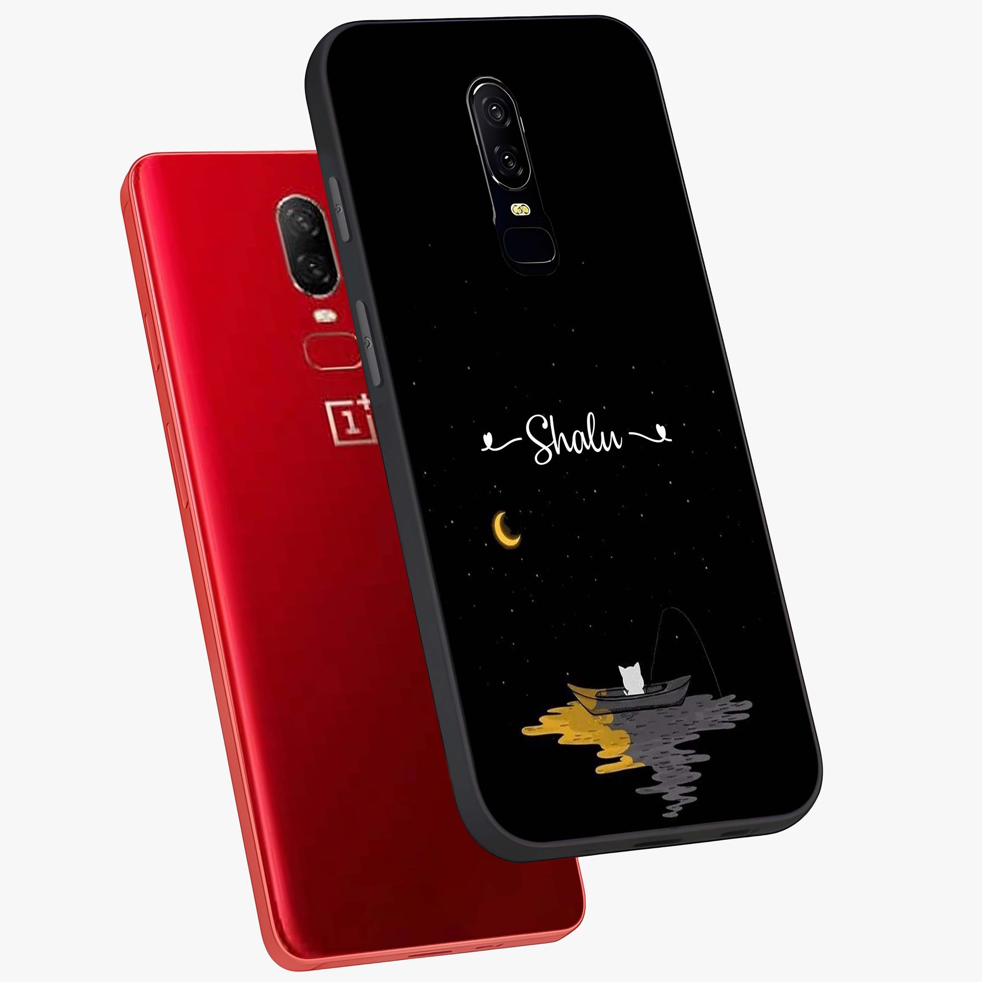 Silent Night Row Glass Case displayed in angled mockup highlighting peaceful evening design with dreamy night aesthetic.