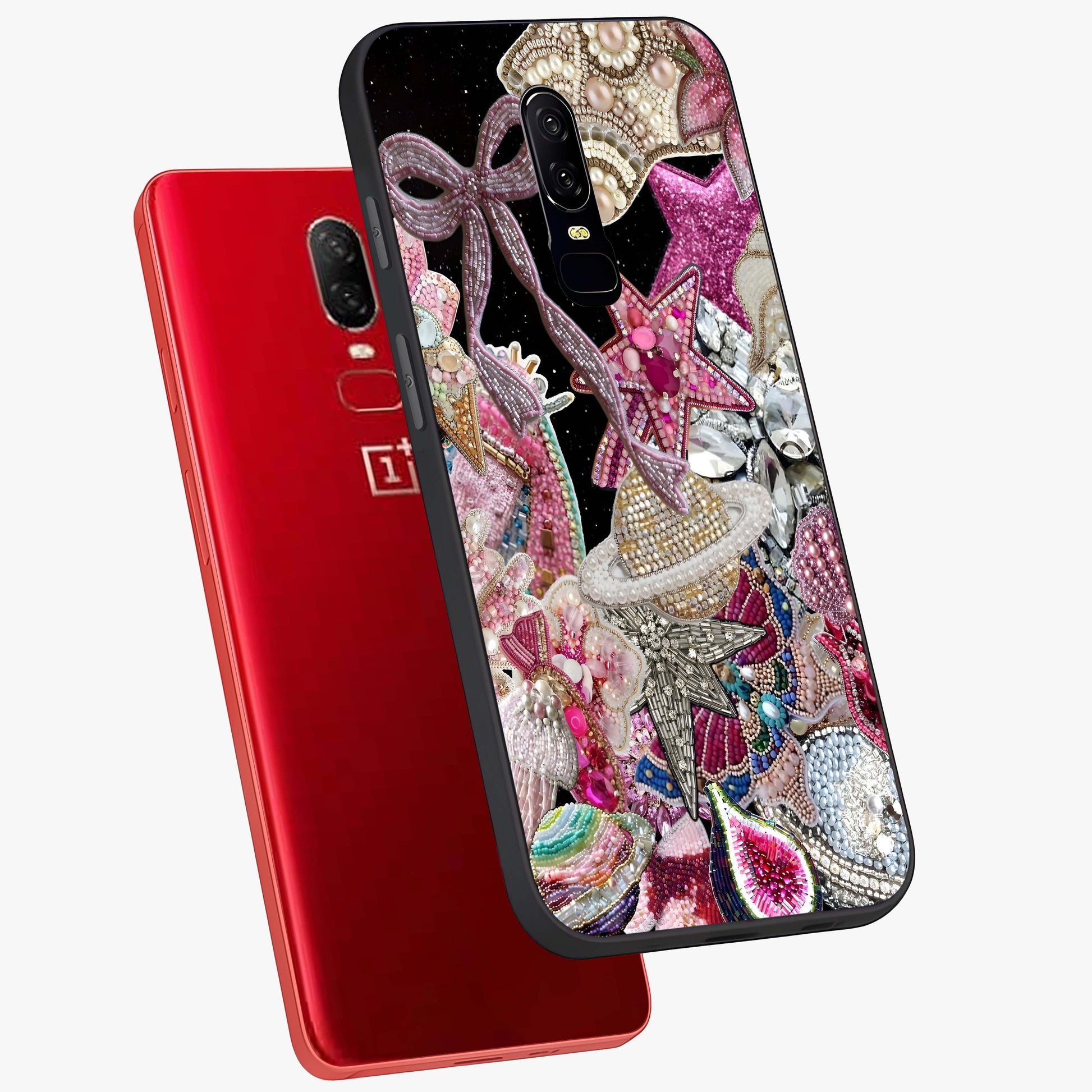 Starlit Jewel Dream Glass Case displayed in angled mockup highlighting glowing celestial jewel design with dreamy aesthetic.