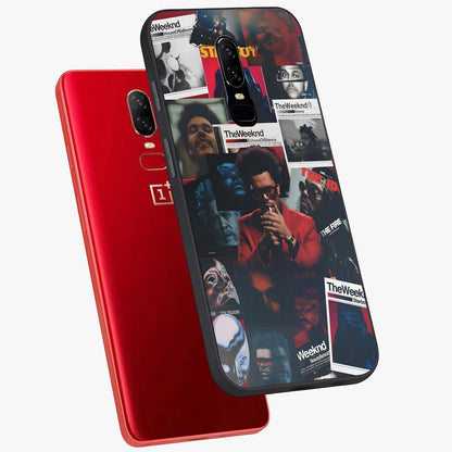 The Weeknd Glass Case displayed in angled mockup highlighting stylish pop culture inspired design with modern aesthetic.