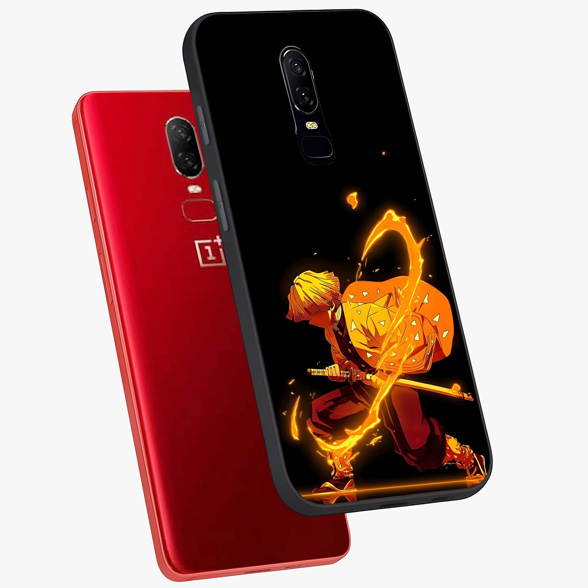 Thunder Flame Execution Glass Case displayed in angled mockup highlighting dramatic fire themed design with intense fantasy aesthetic.