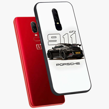 Turbo Legacy Icon Glass Case displayed in angled mockup highlighting dynamic automotive design with performance aesthetic.