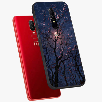 Twilight Sakura Serenade Glass Case displayed in angled mockup highlighting delicate sakura flower design with dreamy aesthetic.
