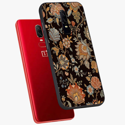 Vintage Floral Dream Glass Case displayed in angled mockup highlighting elegant vintage flower design with soft aesthetic style.