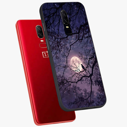 Whispering Moon Silence Glass Case displayed in angled mockup highlighting calm lunar design with dreamy night aesthetic.