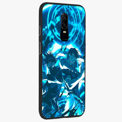 Cursed Energy Clash Glass Case upright view showcasing dramatic clash artwork with bold supernatural theme.