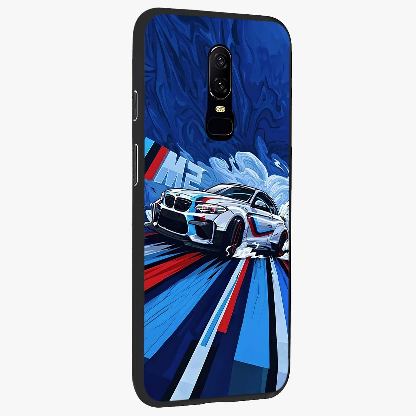 Drift Power Rush Glass Case upright view showcasing high speed racing artwork with bold automotive theme.