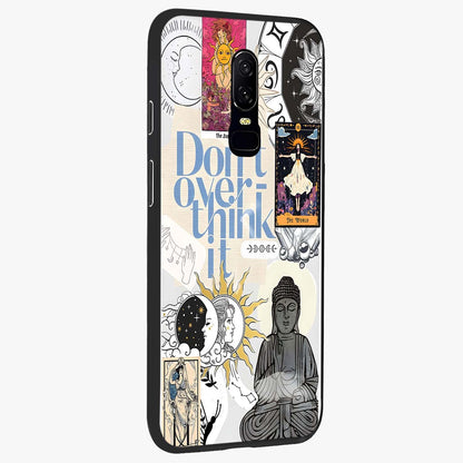 Ethereal Thoughts Glass Case upright view showcasing delicate artistic composition with peaceful dreamy theme.