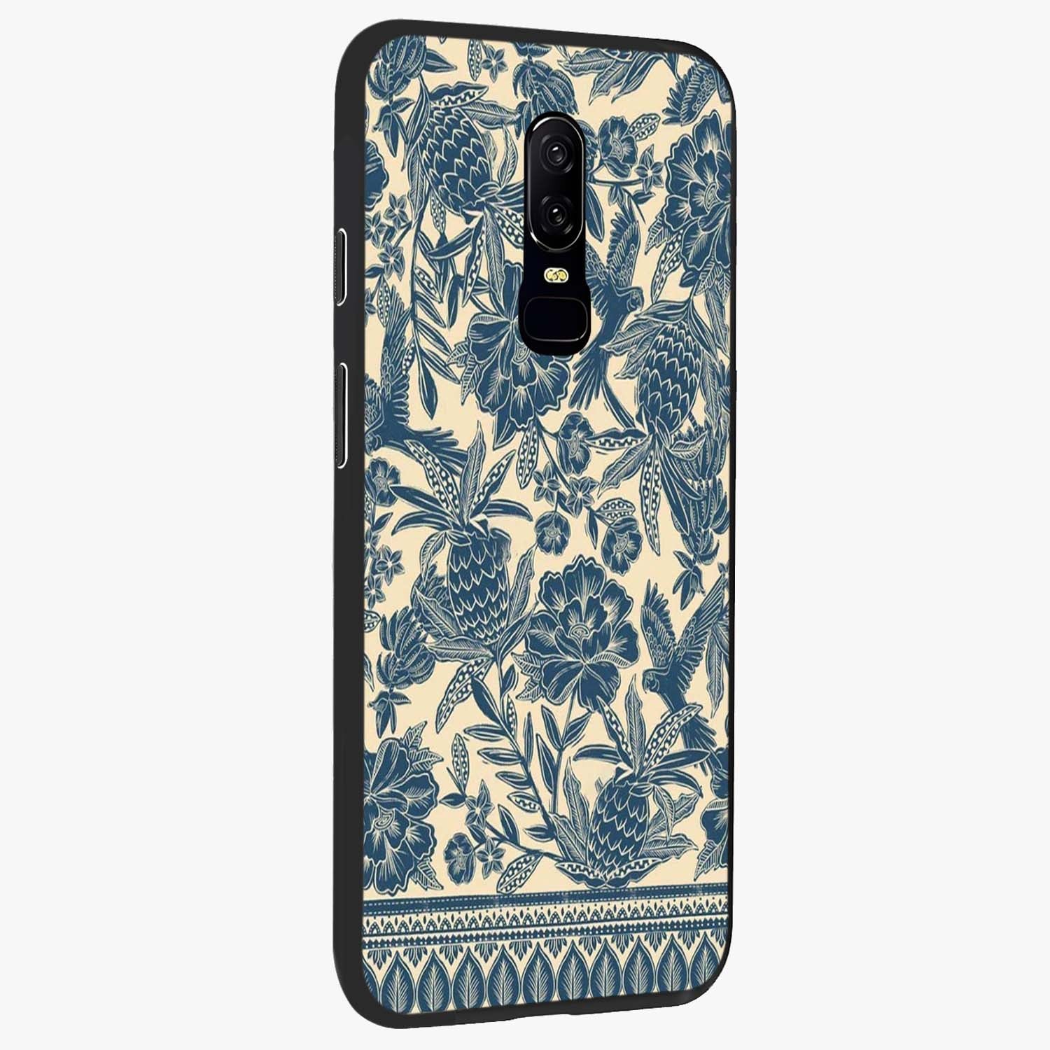 Heirloom Wild Bloom Glass Case upright view showcasing delicate wildflower artwork with timeless floral theme.