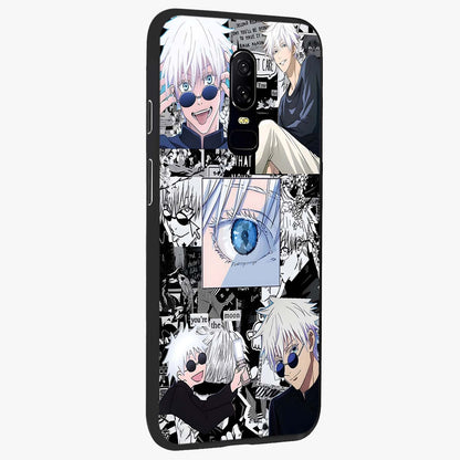 Infinity Sorcerer Chaos Glass Case upright view showcasing dramatic sorcerer artwork with chaotic mystical theme.