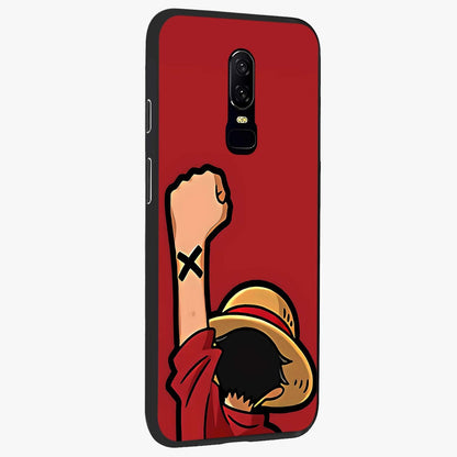 Luffy X Spirit Glass Case upright view showcasing striking anime artwork with adventurous character theme.