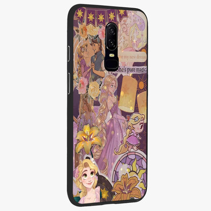 Magical Tangled Dream Glass Case upright view showcasing enchanting artistic artwork with dreamy fantasy theme.