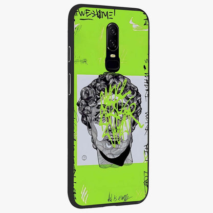 Neo Graffiti Rebellion Glass Case upright view showcasing colorful graffiti artwork with bold modern street style.