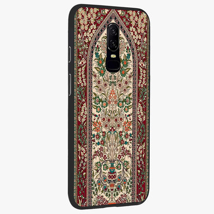Persian Inspired Glass Case upright view showcasing decorative Persian artwork with rich heritage theme.