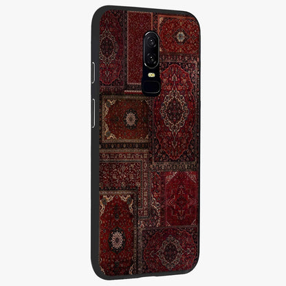 Persian Velvet Tale Glass Case upright view showcasing elegant Persian artwork with classic heritage theme.