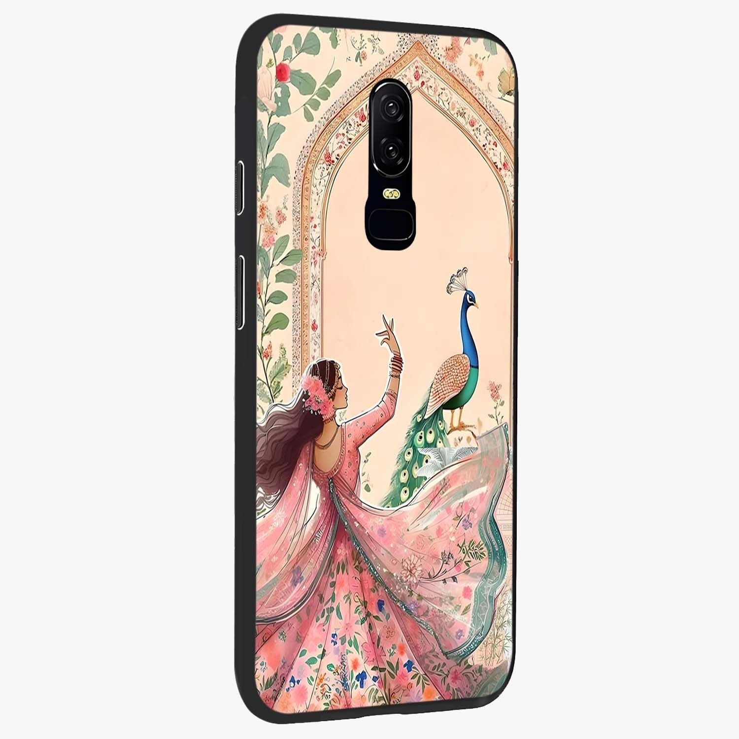 Royal Grace Muse Glass Case upright view showcasing stylish artistic artwork with sophisticated royal theme.