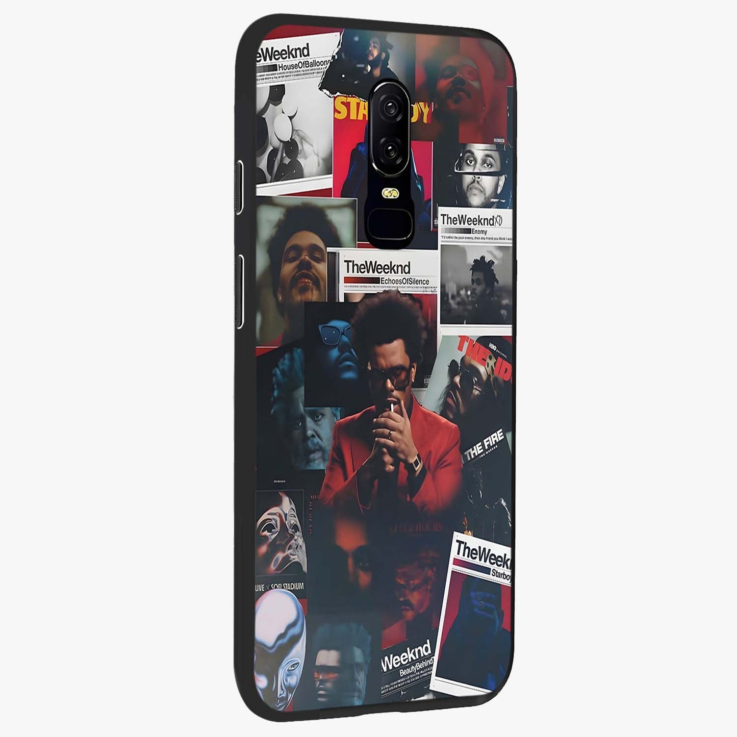 The Weeknd Glass Case upright view showcasing bold music themed artwork with contemporary artistic style.