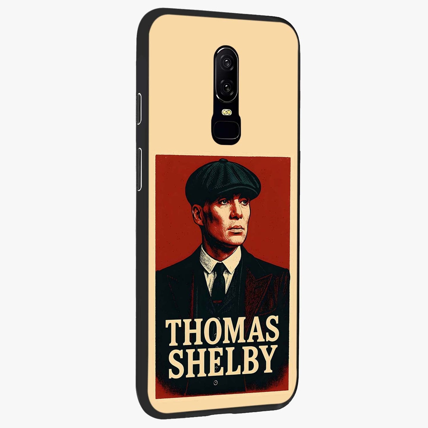 Vintage Mafia Authority Glass Case upright view showcasing dramatic vintage artwork with iconic authority theme.
