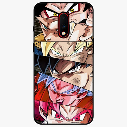 Anime Character Glass Case showing flat back view with vibrant anime artwork and glossy glass finish.
