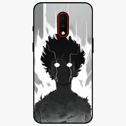 Awakened Inner Rage Glass Case showing flat back view with intense artistic artwork and glossy glass finish.