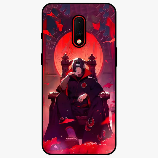 Blood Moon Sovereign Glass Case showing flat back view with mystical blood moon artwork and glossy glass finish.