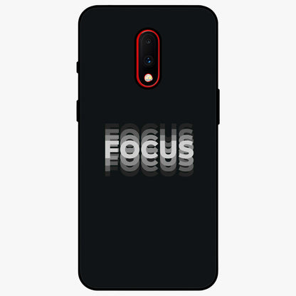 Focused Blade Discipline Glass Case showing flat back view with warrior sword themed artwork and glossy glass finish.