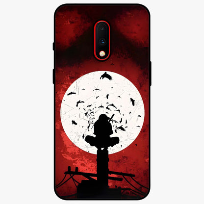 Itachi Limited Edition Naruto Anime Glass Case showing flat back view with iconic anime character artwork and glossy glass finish.