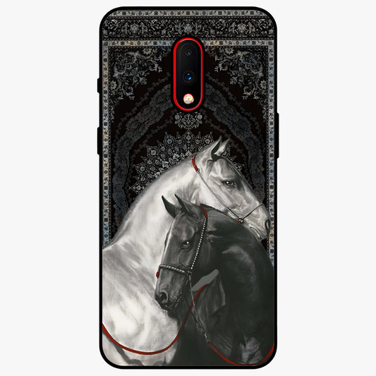 Majestic Ride Legacy Glass Case showing flat back view with powerful automotive inspired artwork and glossy glass finish.